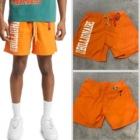 New! Billionaire Boys Club Men's Russet Orange Fari Shorts 4697